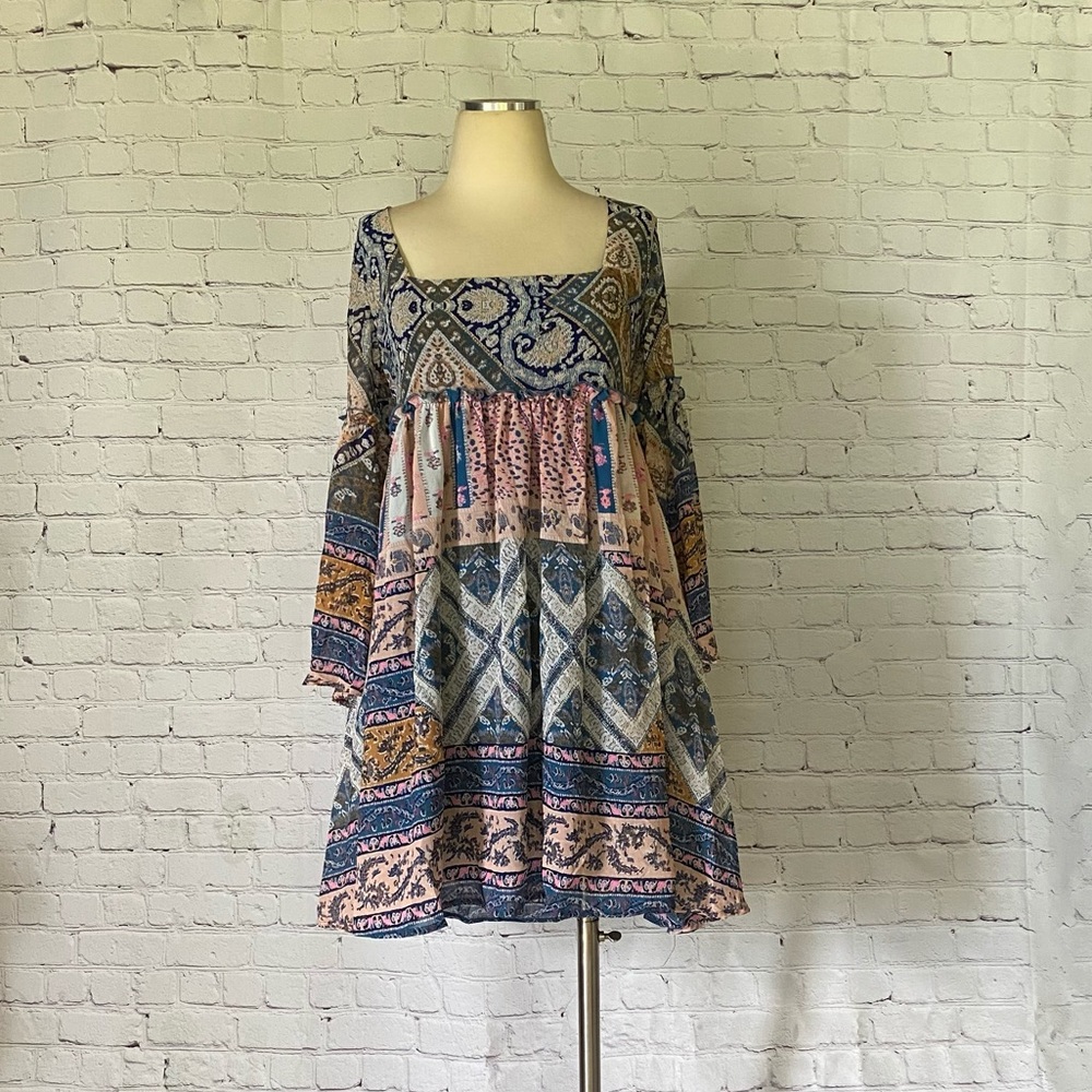 American Rag Babydoll Dress / Shirt Open Back L